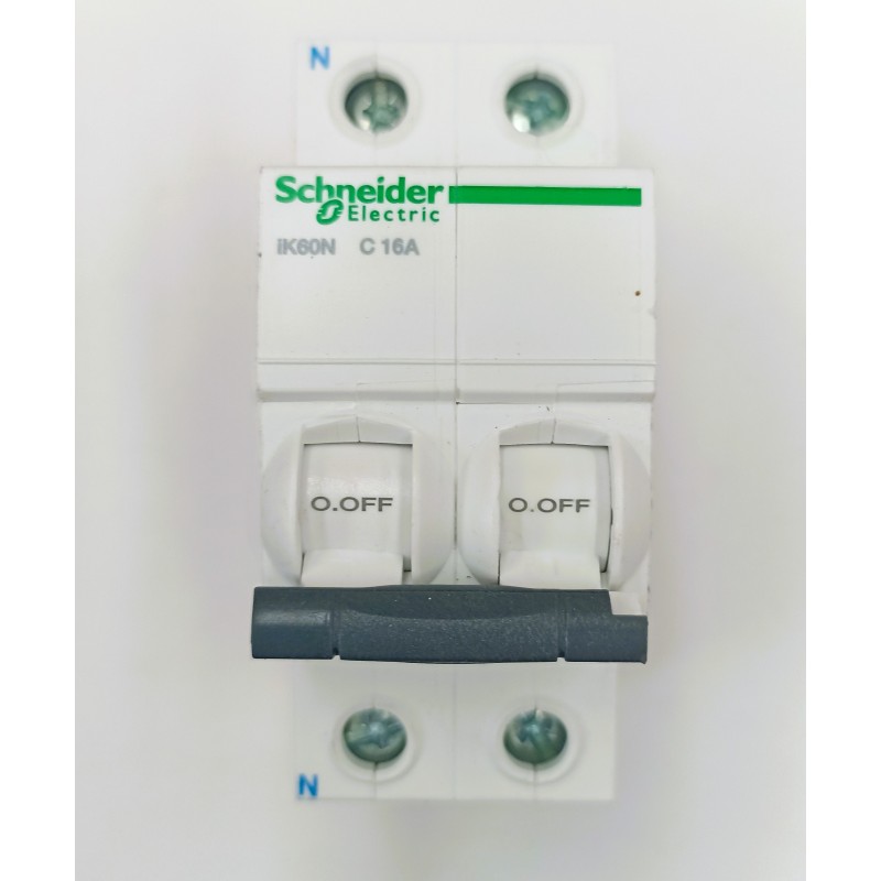 Interruptor Aut.Magnetotermico SCHENEIDER IK60N C16A 1P+N