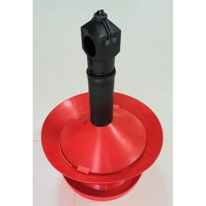 Comedero Pavos COPILOT cs-45  Sin Tapa y Collarin y Con tapa y collarin