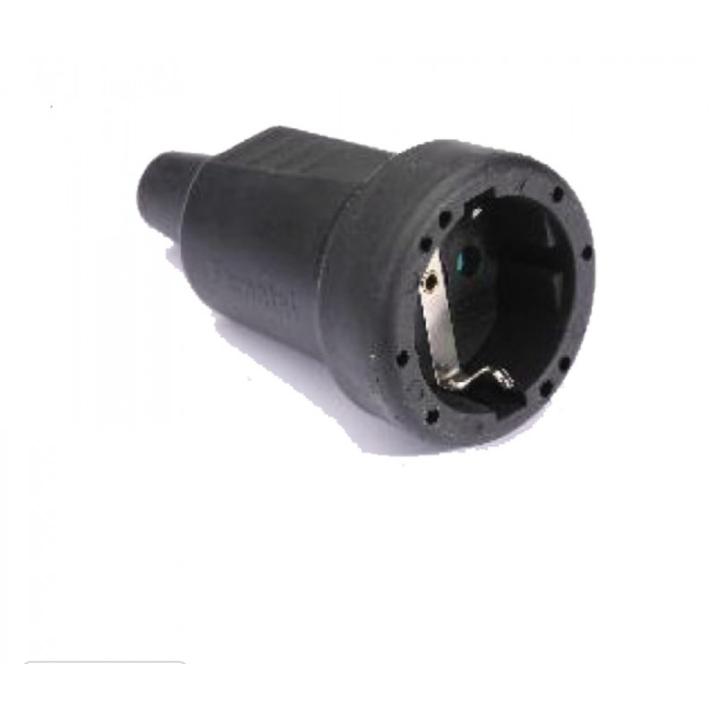 Toma de Corriente en Goma 2P+TTL 16A 250V FAMATEL